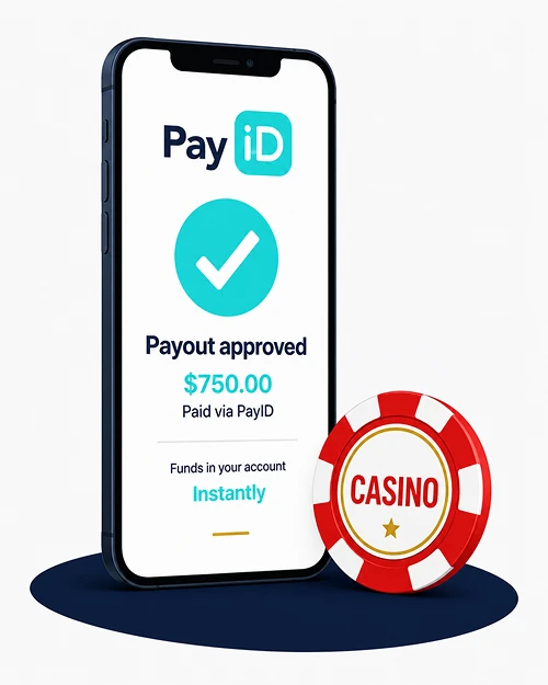 Fast PayID casino payment on mobile