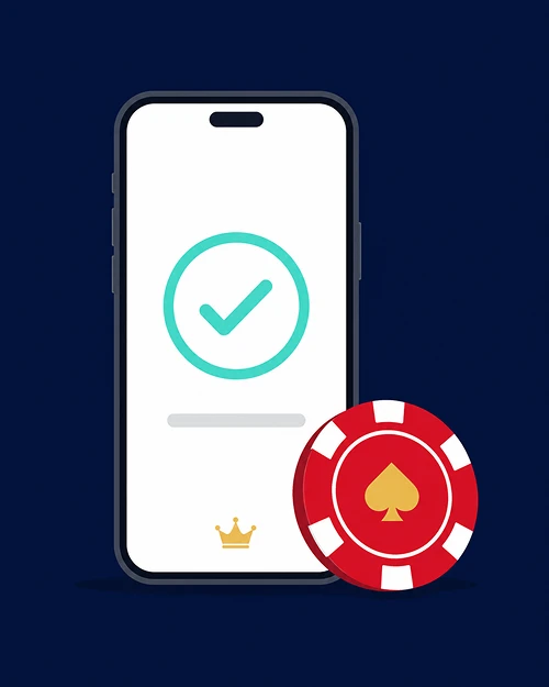PayID casino deposit on phone with chip